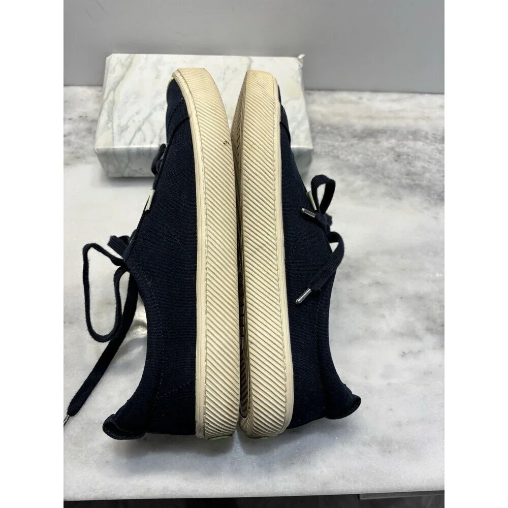 Cariuma Rio Brazil Low Navy Canvas Sneakers Shoe Mens 12 Women’s 13.5 Blue